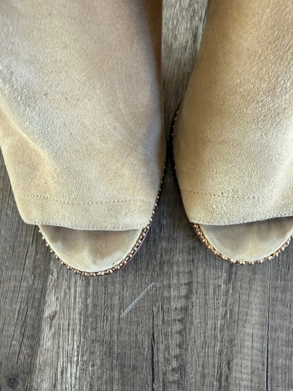 Coach Shoes Kate Brown Suede Buckle Heels Sandal Booties Size 7.5 - Picture 5 of 12